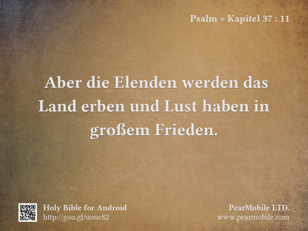 Psalm, Kapitel 37:11